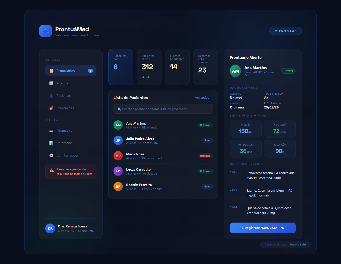 ProntuáMed — Prontuário Eletrônico